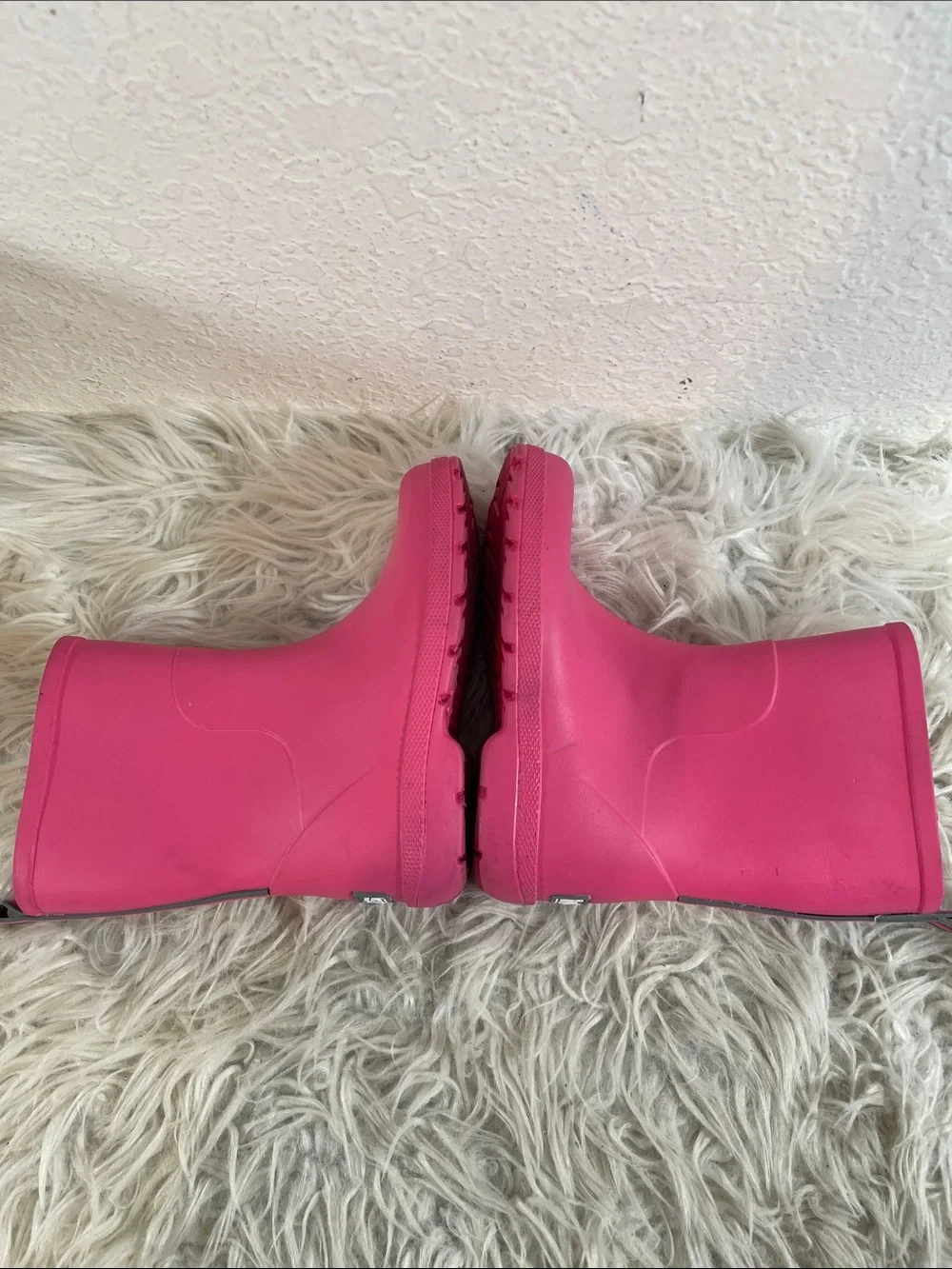 TOTES Everywear Pink Rubber Waterproof Rain Boots Slip In Lightweight Size 13-1